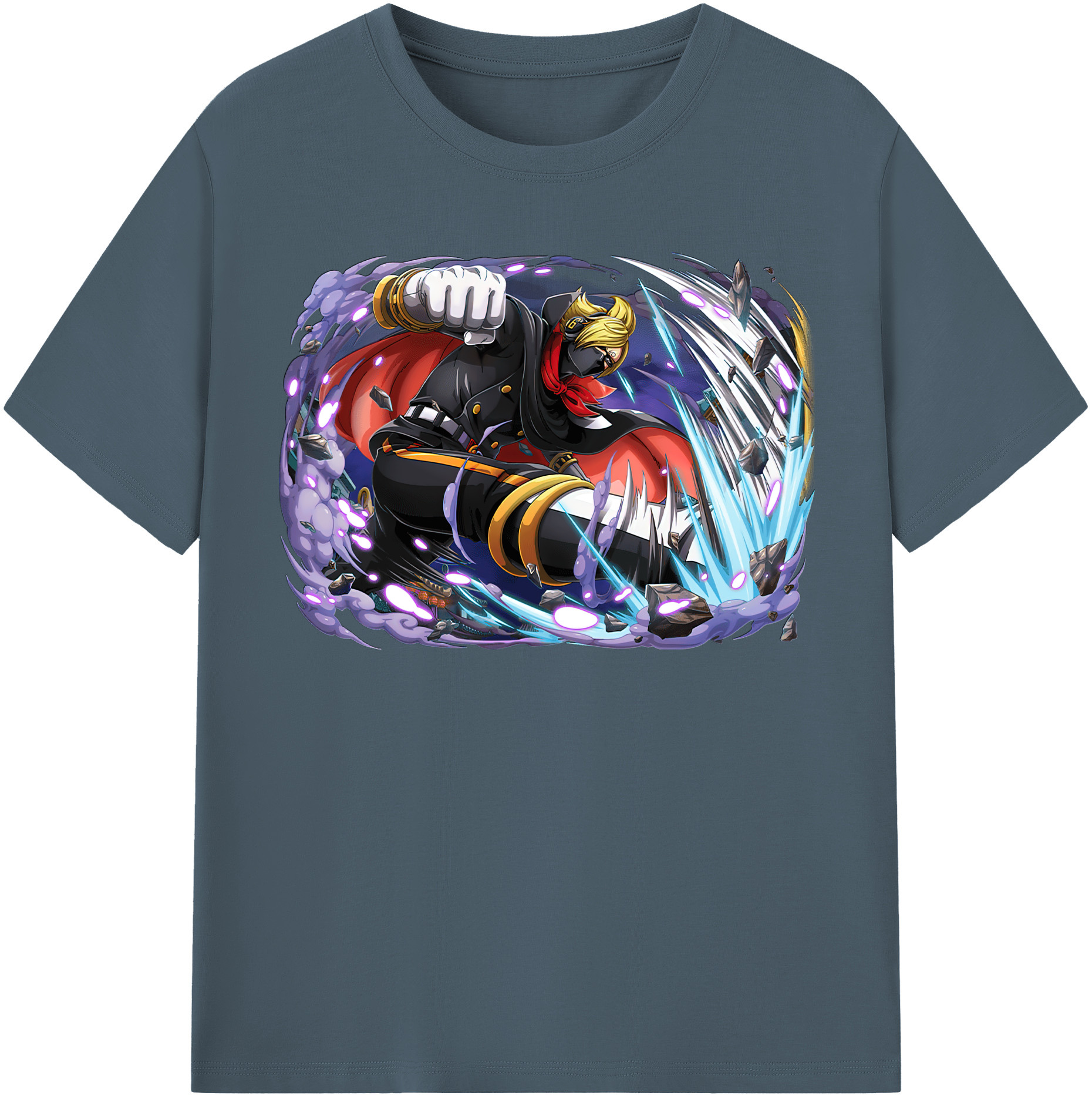 ワンピース ロロノア・ゾロ ONE PIECE Roronoa Zoro 綿100％半袖Tシャツ（フロントプリント）